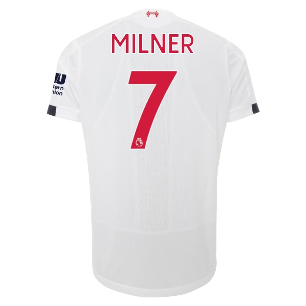 Camiseta Liverpool NO.7 Milner 2ª 2019-2020 Blanco
